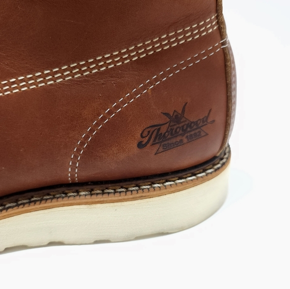 Thorogood American Heritage 8" Mens Moc Toe Work Boots Size 10 D Tobacco - Picture 2 of 9